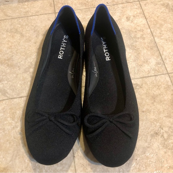 🖤ROTHY’S the ballet flat with bow in black! Size 7.5 🖤 - Picture 2 of 6